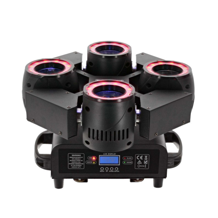 4 Lyres Beam 50W avec anneau