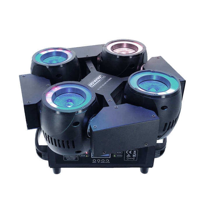 4 Lyres Beam 50W avec anneau