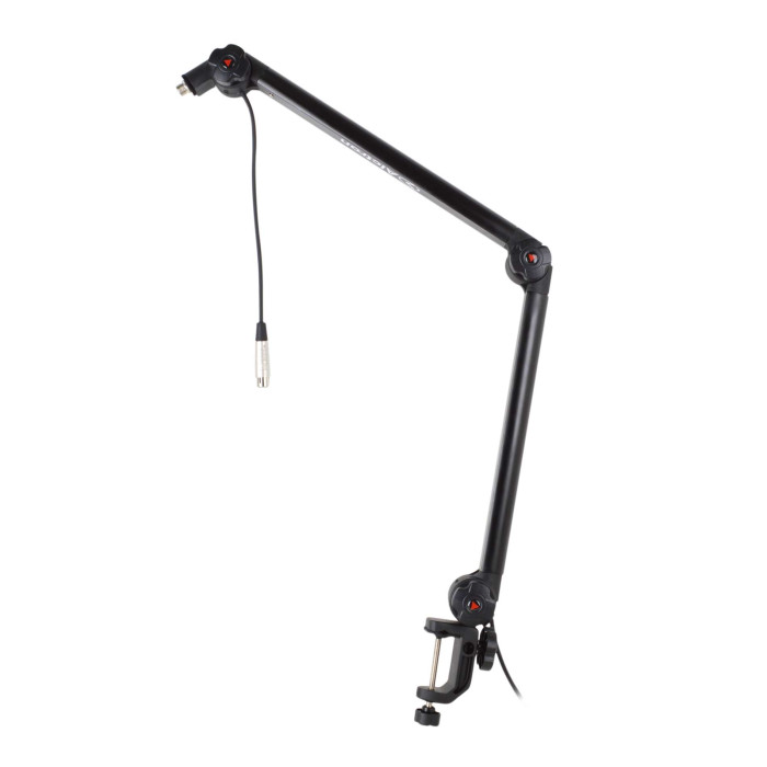 Pied de micro broadcast black