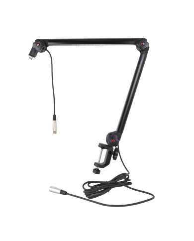 Pied de micro broadcast black