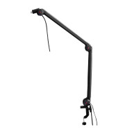 Pied de micro broadcast black
