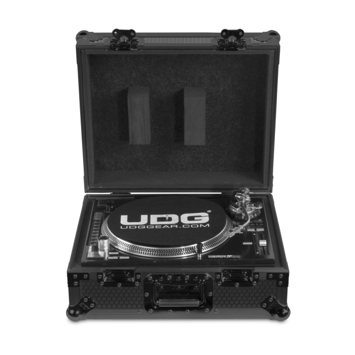 Flight-case black MK2 pour platine vinyle