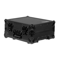 Flight-case black MK2 avec trolley pour platine vinyle