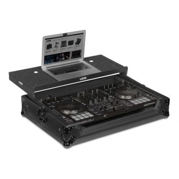 UDG Ultimate Flight Case Denon DJ MC7000 Black MK2 Plus (Laptop Shelf)