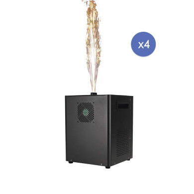Pack 4 machines à étincelles XL avec flight