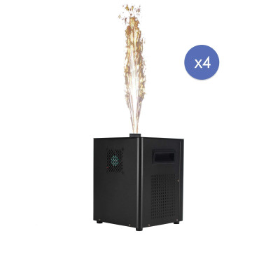 Pack 4 machines à étincelles avec flight