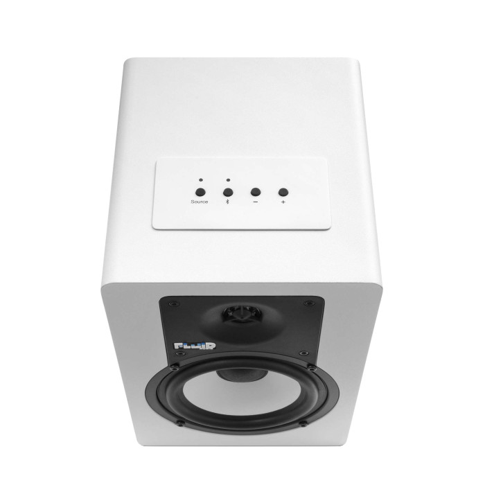 Enceinte monitoring 5 pouces Bluetooth blanche - paire