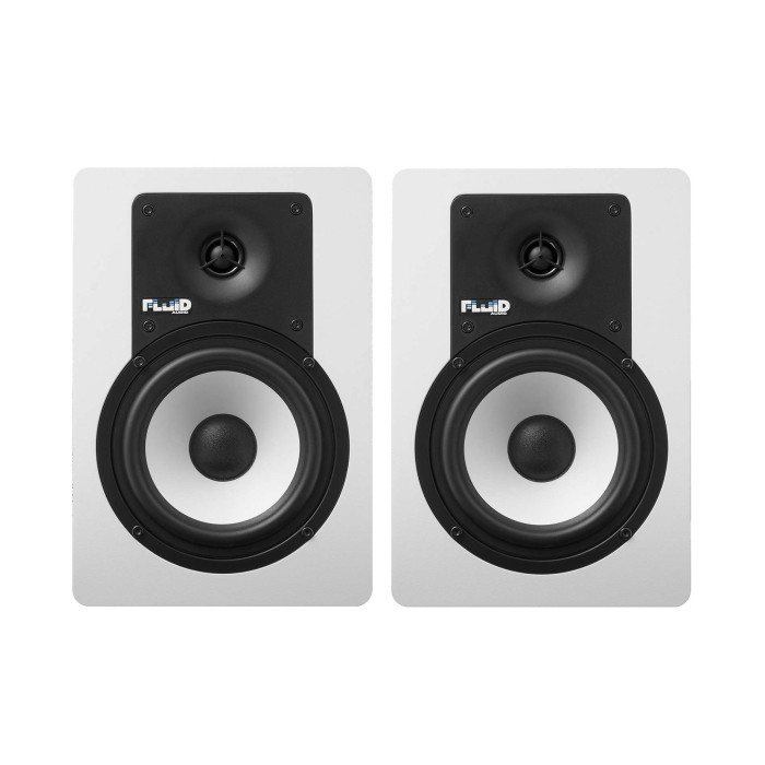 Enceinte monitoring 5 pouces Bluetooth blanche - paire