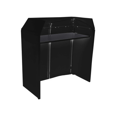 Stand DJ avec lycra noir