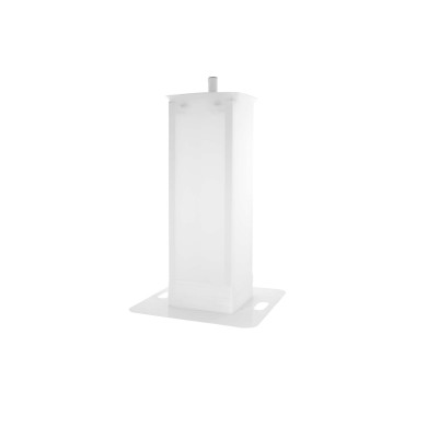 Totem avec lycra blanc