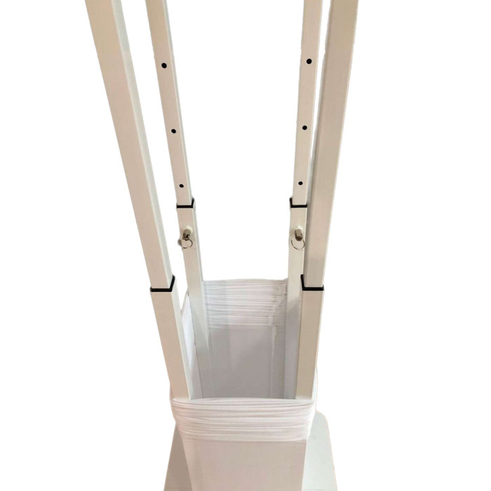 Totem avec lycra blanc
