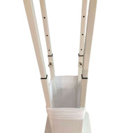 Totem avec lycra blanc