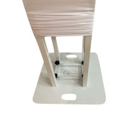 Totem avec lycra blanc
