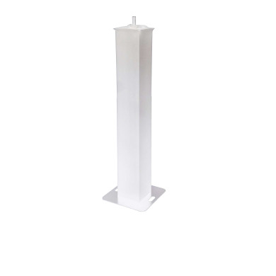 Totem avec lycra blanc