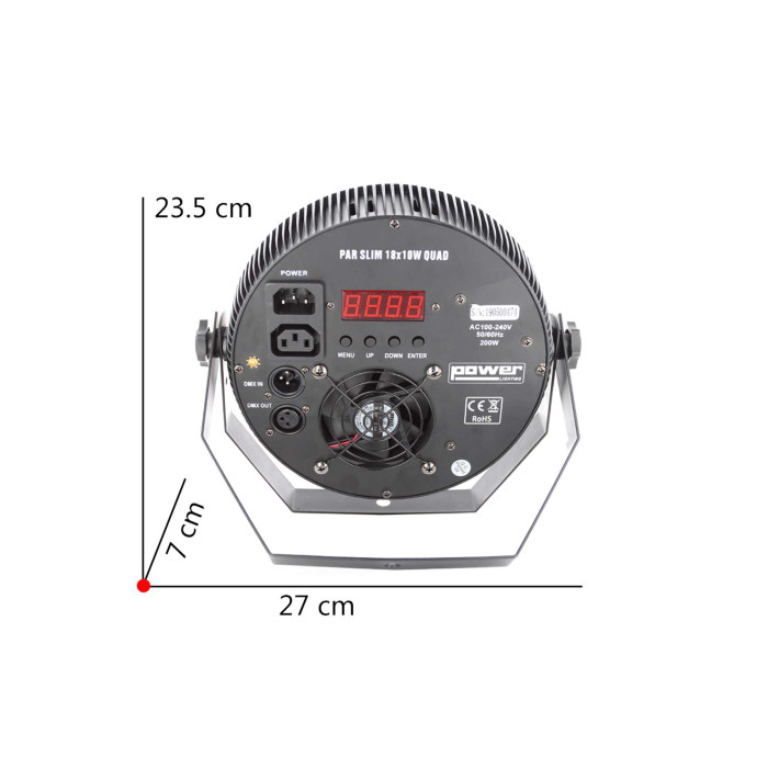 Par Slim 18 Leds de 10W 6-en-1