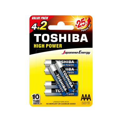 Piles LR03 - Pack de 6