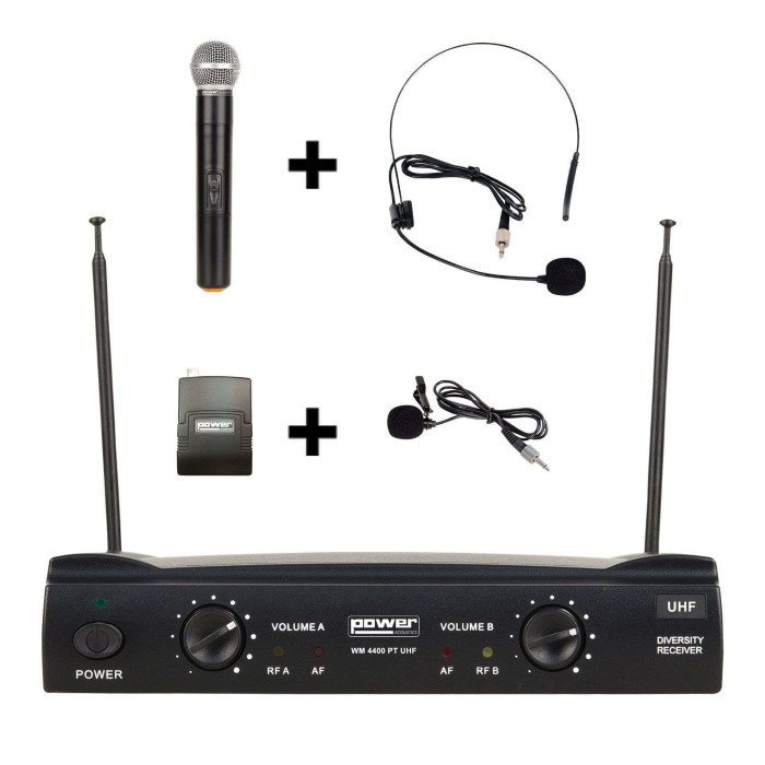 Double micros main UHF - Freq 825-828.5 MHZ