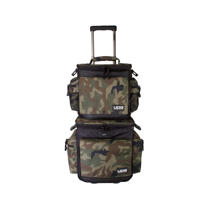 UDG Ultimate SlingBag Trolley Set DeLuxe Black Camo Orange