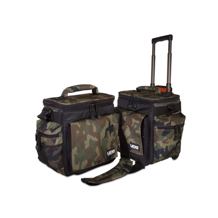 UDG Ultimate SlingBag Trolley Set DeLuxe Black Camo Orange