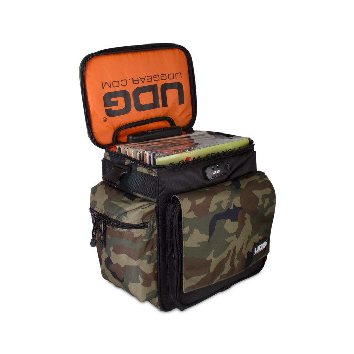 UDG Ultimate SlingBag Trolley DeLuxe Black Camo Orange Inside