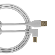 cable udg usb 2.0 a-b white coudé 3m