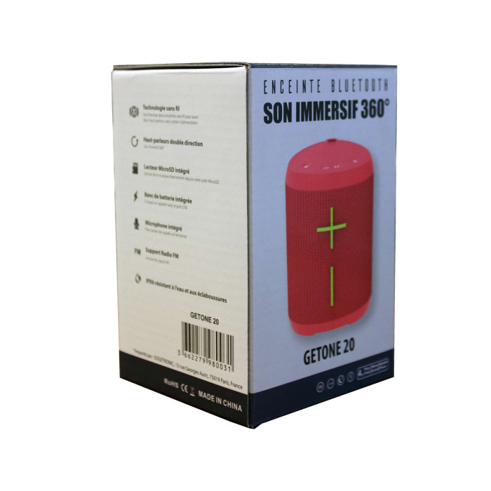 GETONE 20 Enceinte Nomade Bluetooth Compacte