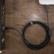 Cable UDG USB 2.0 a-b noir droit 3m