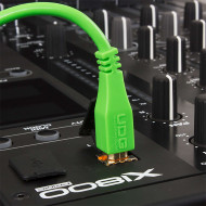 Cable UDG USB 2.0 A-B vert droit 3m
