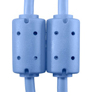 Cable UDG USB 2.0 A-B bleu droit 3m