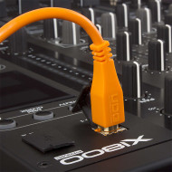 Cable UDG USB 2.0 A-B orange droit 3m