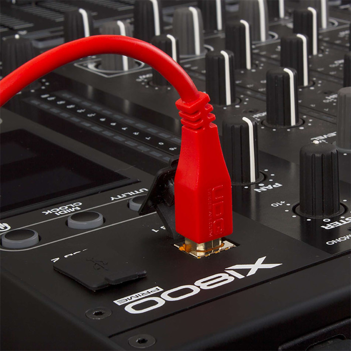 Cable UDG USB 2.0 a-b rouge droit 3m
