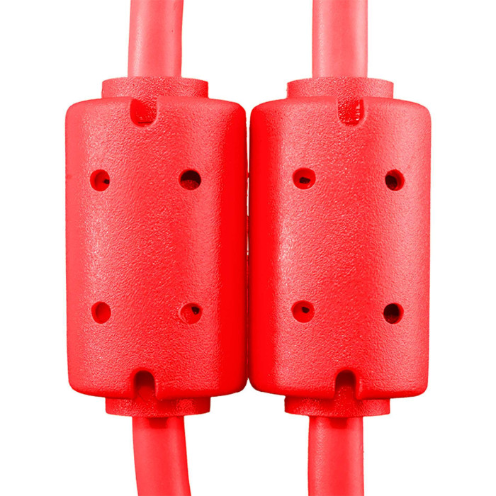Cable UDG USB 2.0 a-b rouge droit 3m