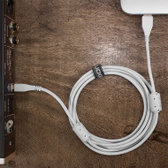 Cable UDG USB 2.0 a-b blanc droit 3m
