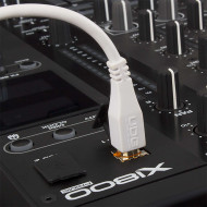 Cable UDG USB 2.0 a-b blanc droit 3m