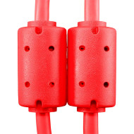cable udg usb 2.0 a-b rouge coudé 2m