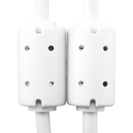 cable udg usb 2.0 a-b blanc coudé 2m