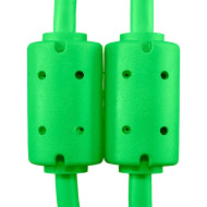 cable udg usb 2.0 a-b vert coudé 3m