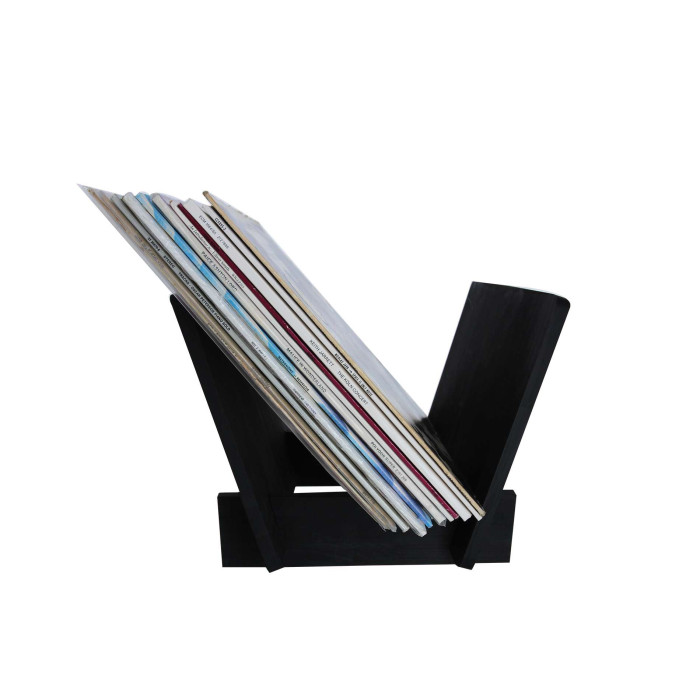 SUPPORT VINYLE 25 LP - FINITION NOIRE