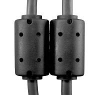 cable udg usb 2.0 a-b noir coudé 1m