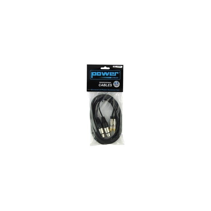 Câble 3m - XLR 3 PIN Femelle - RCA Mâle