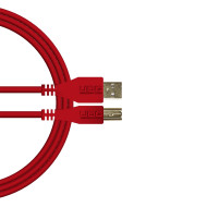 cable udg usb 2.0 a-b rouge droit 1m
