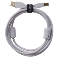 câble udg usb 2.0 a-b blanc droit 1m