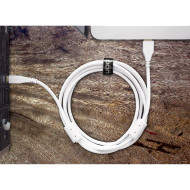 câble udg usb 2.0 a-b blanc droit 1m