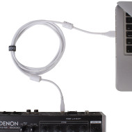 câble udg usb 2.0 a-b blanc droit 1m