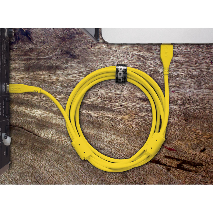 câble udg usb 2.0 a-b jaune droit 1m
