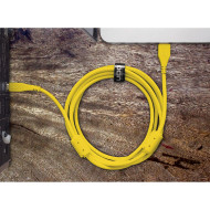 câble udg usb 2.0 a-b jaune droit 1m