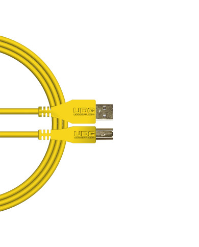 Câble UDG USB 2.0 A-B Jaune Droit 1m