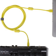 câble udg usb 2.0 a-b jaune droit 1m