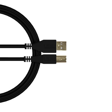 câble udg usb 2.0 a-b noir droit 2m