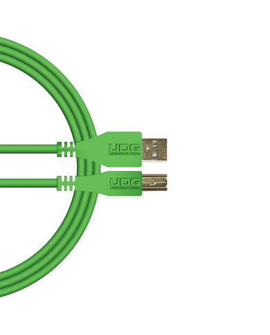 Câble UDG USB 2.0 A-B Vert Droit 2m